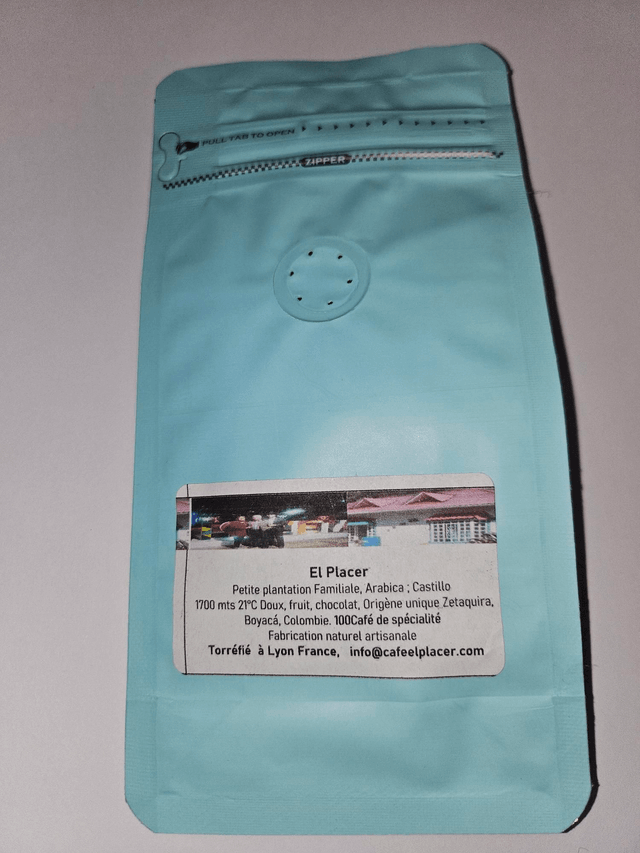 Café torréfié en France "El Placer" Colombie à Grain x 70g