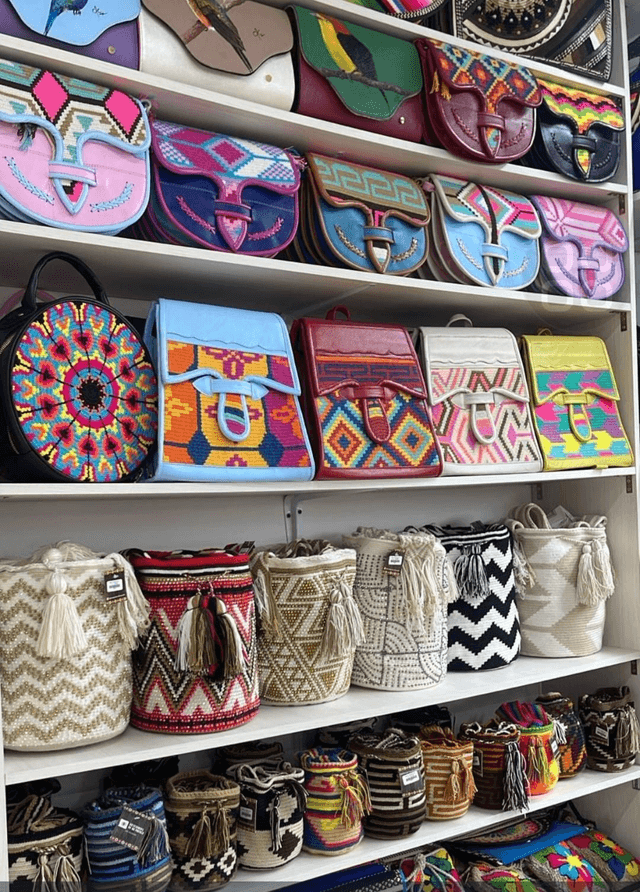 Sac typique carriel cuire  Medellin Colombie 