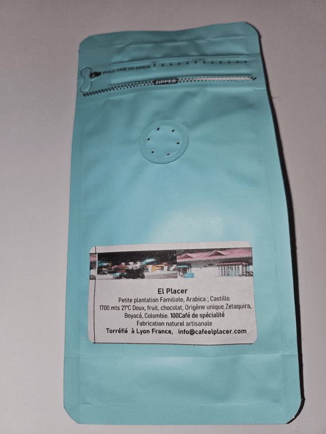 Café torréfié en France &quot;El Placer&quot; Colombie à Grain x 70g